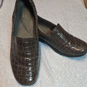 Clarks Collection Reptile Print Slip-Ons